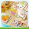 6 Pack Easter Wooden Puzzles Easter Party Puzzles Toys Spring Educational Bunny Carrot Chick Puzzle for Boy Girl Happy Basket Stuffers Classroom Exchange Gifts Favors